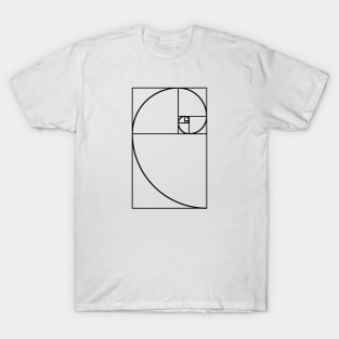 golden ratio black T-Shirt